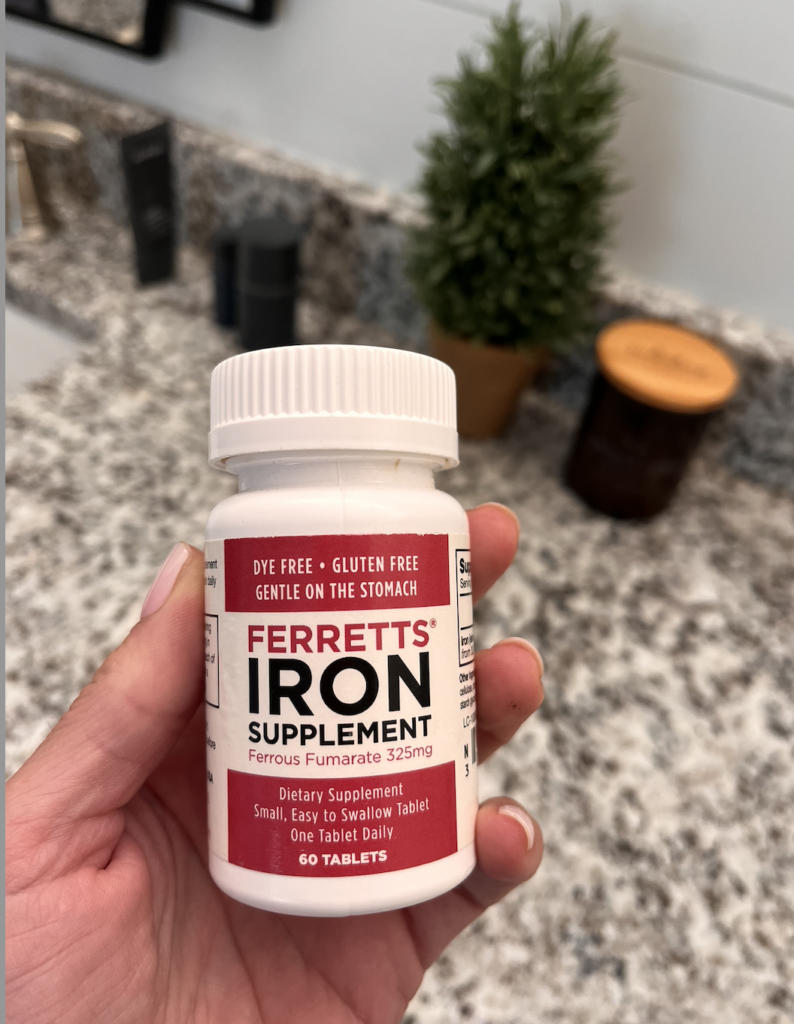 a picture of an iron supplement